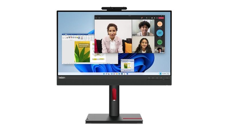 Lenovo ThinkCentre Tiny-In-One 24 computer monitor 60.5 cm (23.8") 1920 x 1080 pixels Full HD LCD Touchscreen Black