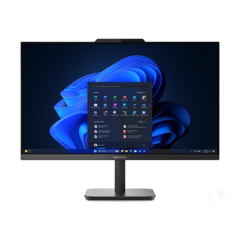 Lenovo V100 Intel Core i3 N-series i3-N305 60.5 cm (23.8") 1920 x 1080 pixels All-in-One PC 16 GB DDR4-SDRAM 256 GB SSD Windows 11 Pro Wi-Fi 6 (802.11ax) Black
