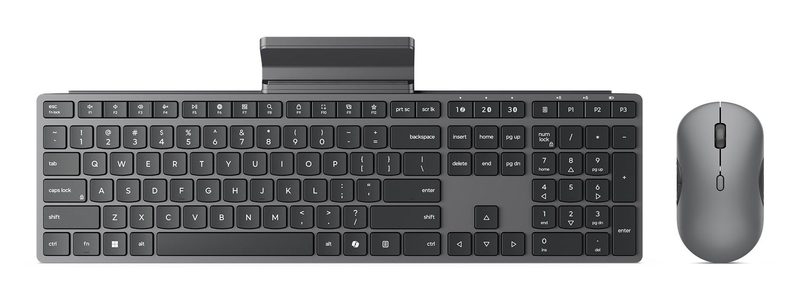 Lenovo 700 WIRELESS MOUSE keyboard Mouse included Office RF Wireless + Bluetooth UK English Grey