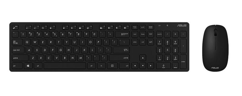ASUS W5000 keyboard Mouse included Home/Office RF Wireless QWERTY Portuguese Black