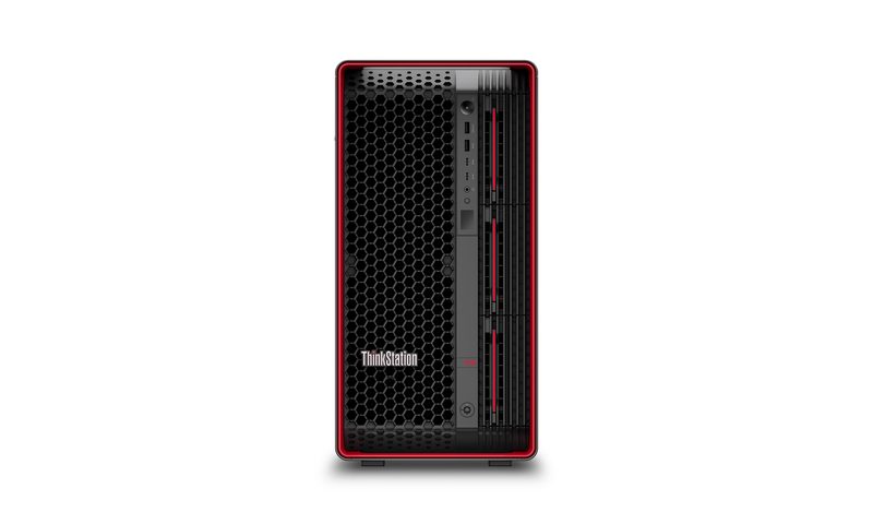 Lenovo ThinkStation PX Intel® Xeon® Gold 5416S 512 GB DDR5-SDRAM 8 TB SSD NVIDIA T400 Ubuntu Linux Tower Workstation Red, Black