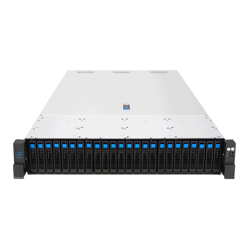 ASUS RS720-E12-RS24G Rack (2U) Black, Silver
