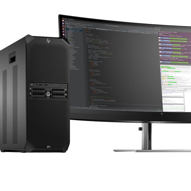 HP Z6 G5 A AMD Ryzen Threadripper PRO PRO 9975WX 128 GB DDR5-SDRAM 1 TB SSD Windows 11 Pro Tower Workstation AI Workstation Black