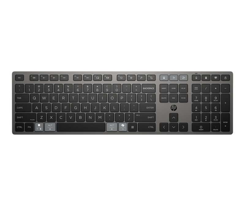 HP KBD 720Multi-DeviceRchrgblWL FR keyboard Home/Office USB + Bluetooth Black