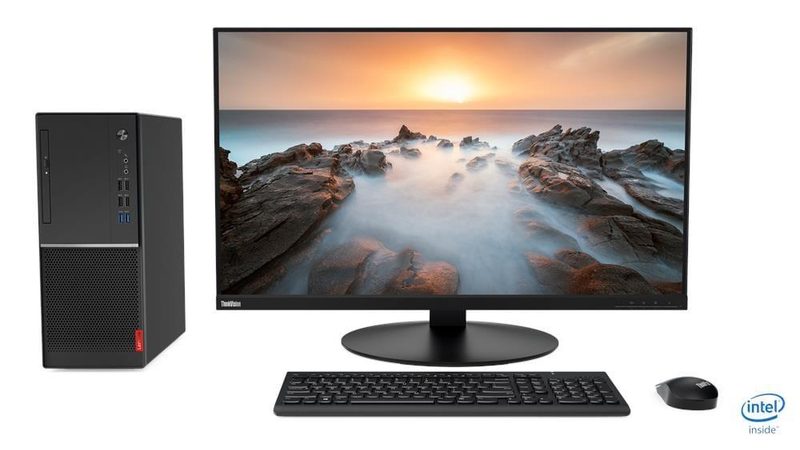 Lenovo V530-15ICB Intel® Core™ i3 i3-8100 4 GB DDR4-SDRAM 1 TB HDD Tower PC Black