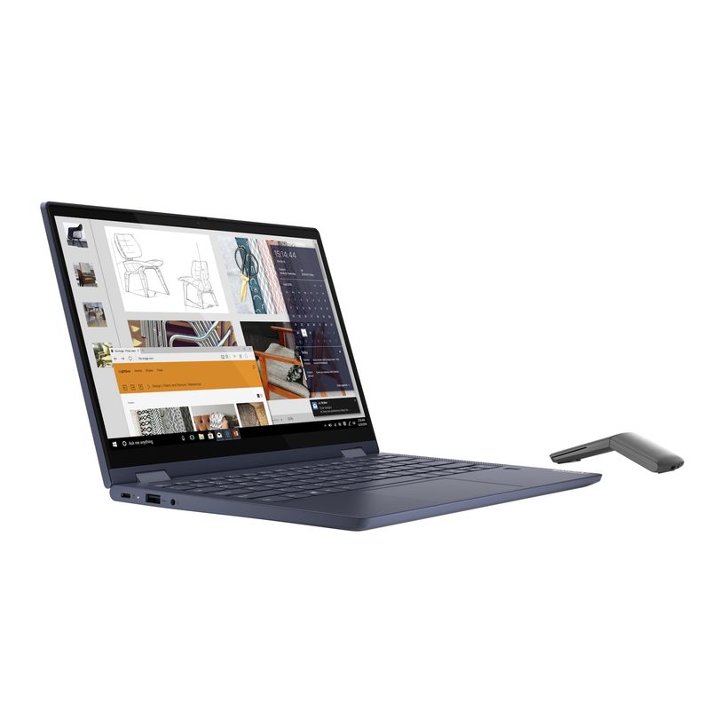 Lenovo Yoga 6 13ALC6 AMD Ryzen™ 7 5700U Hybrid (2-in-1) 33.8 cm (13.3") Touchscreen Full HD 16 GB DDR4-SDRAM 512 GB SSD Wi-Fi 6 (802.11ax) Windows 11 Home Blue