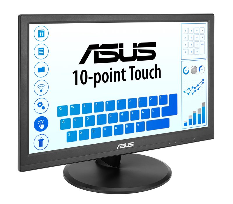 ASUS 90LM09V1-B011I1 computer monitor 39.6 cm (15.6") 1920 x 1080 pixels Full HD LED Touchscreen Tabletop Black