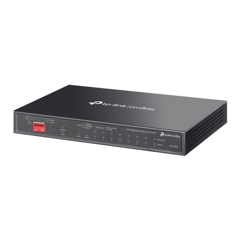 TP-Link Omada DS110GMP network switch Unmanaged Gigabit Ethernet (10/100/1000) Power over Ethernet (PoE) Black
