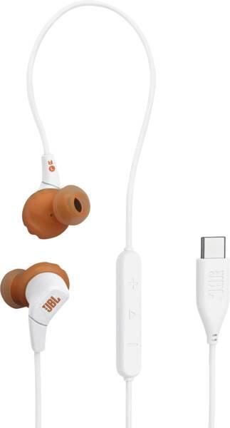 JBL Endurance Run 3C USB C Headset Wired In-ear Sports USB Type-C Brown, White