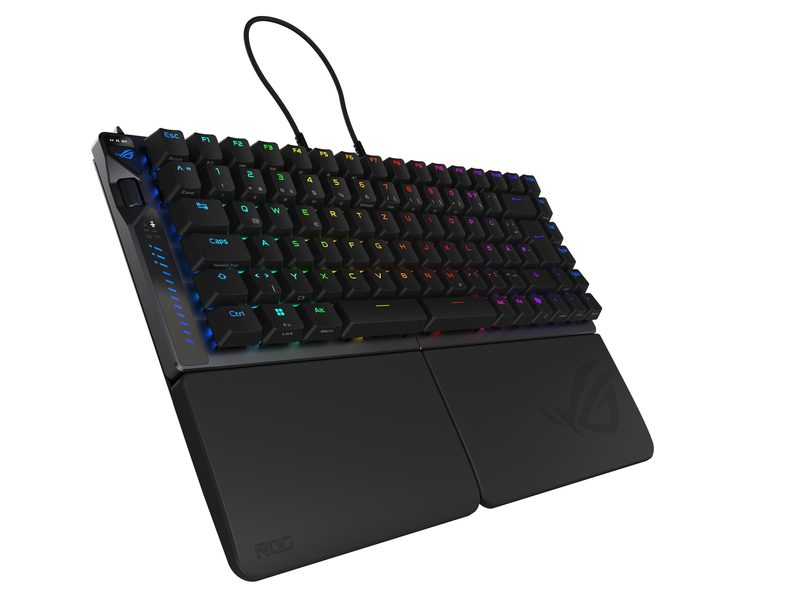 ASUS ROG Falcata keyboard Gaming USB + RF Wireless + Bluetooth QWERTZ German Black
