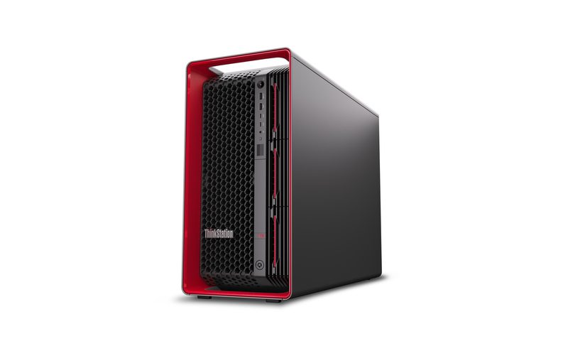 Lenovo ThinkStation PX Intel® Xeon® Gold 5416S 512 GB DDR5-SDRAM 8 TB SSD NVIDIA T400 Ubuntu Linux Tower Workstation Red, Black