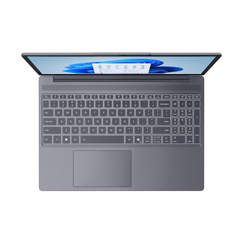 Lenovo IdeaPad Slim 3 15IRU10 Intel Core 3 100U Laptop 38.9 cm (15.3") WUXGA 8 GB DDR5-SDRAM 512 GB SSD Wi-Fi 6 (802.11ax) Windows 11 Home Grey English