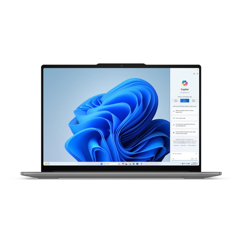 Lenovo Yoga Slim 7 15ILL9 Copilot+ PC Intel Core Ultra 7 258V Laptop 38.9 cm (15.3") Touchscreen 2.8K 32 GB LPDDR5x-SDRAM 1 TB SSD Wi-Fi 7 (802.11be) Windows 11 Pro Grey US English