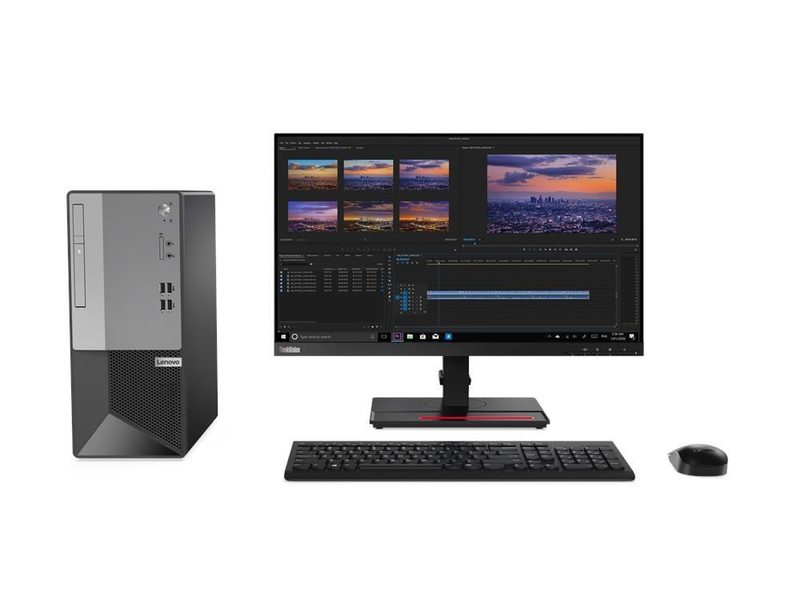 Lenovo V50t-13IMB Intel® Core™ i5 i5-10500 4 GB DDR4-SDRAM 1 TB HDD Windows 10 Home Tower PC Black