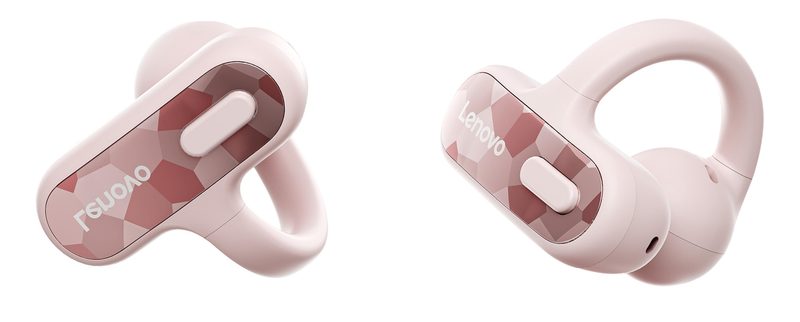 Lenovo X500 Headset True Wireless Stereo (TWS) Ear-clip-on, Open-ear Business/Everyday USB Type-C Bluetooth Pink