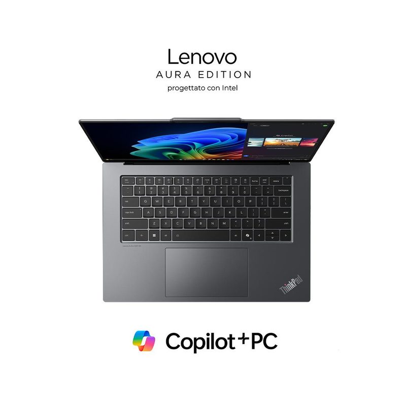Lenovo ThinkPad X9-15 Gen 1 Copilot+ PC Intel Core Ultra 7 258V Laptop 38.9 cm (15.3") 2.8K 32 GB LPDDR5x-SDRAM 1 TB SSD Wi-Fi 7 (802.11be) Windows 11 Pro Grey QWERTY Italian