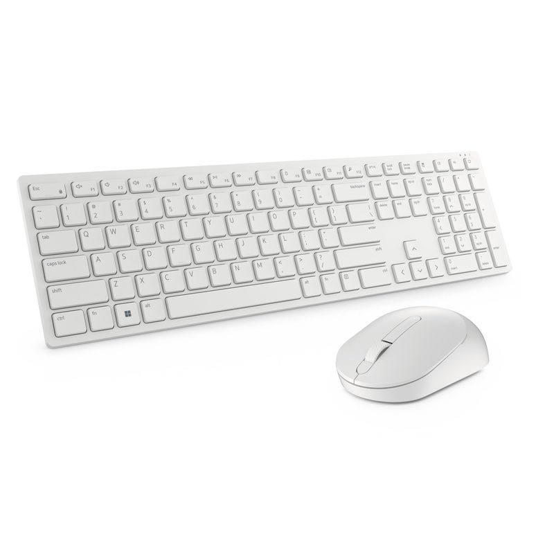 DELL Pro Keyboard and Mouse - KM5221W - Russian (QWERTY) - White