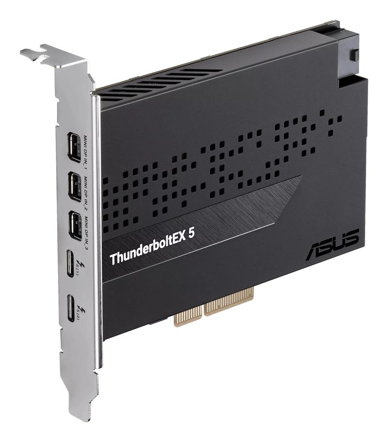ASUS ThunderboltEX 5 interface cards/adapter Internal Mini DisplayPort, USB 2.0, PCIe, USB Type-C, Thunderbolt, VGA