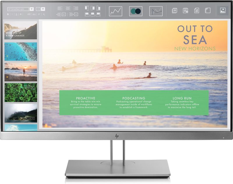 HP EliteDisplay E233 computer monitor 58.4 cm (23") 1920 x 1080 pixels Full HD LED Black, Silver