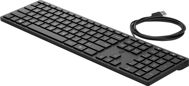 HP *Non Cancellable/Non Returnable (NCNR)* 320K WD KBD (BULK 12) keyboard USB Black