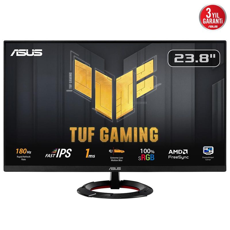 ASUS TUF Gaming VG249Q3R computer monitor 60.5 cm (23.8") 1920 x 1080 pixels Full HD LCD Black