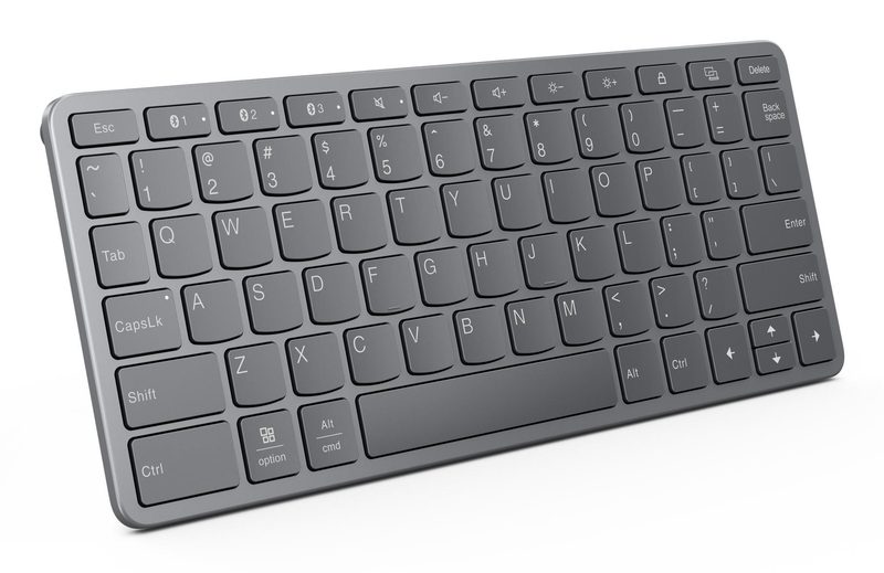 Lenovo Multi-Device Wireless Keyboard German USB Type-C Grey