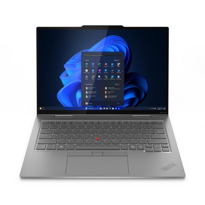 Lenovo ThinkPad X1 2-in-1 Gen 10 Aura Edition Intel Core Ultra 7 255U Hybrid (2-in-1) 35.6 cm (14") Touchscreen WUXGA 16 GB LPDDR5x-SDRAM 512 GB SSD Wi-Fi 6E (802.11ax) Windows 11 Pro Grey