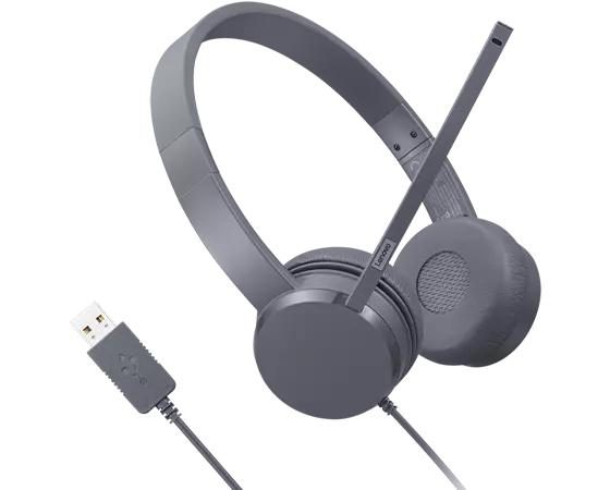 Lenovo GXD1D09516 headphones/headset Wired Head-band Business/Everyday Grey