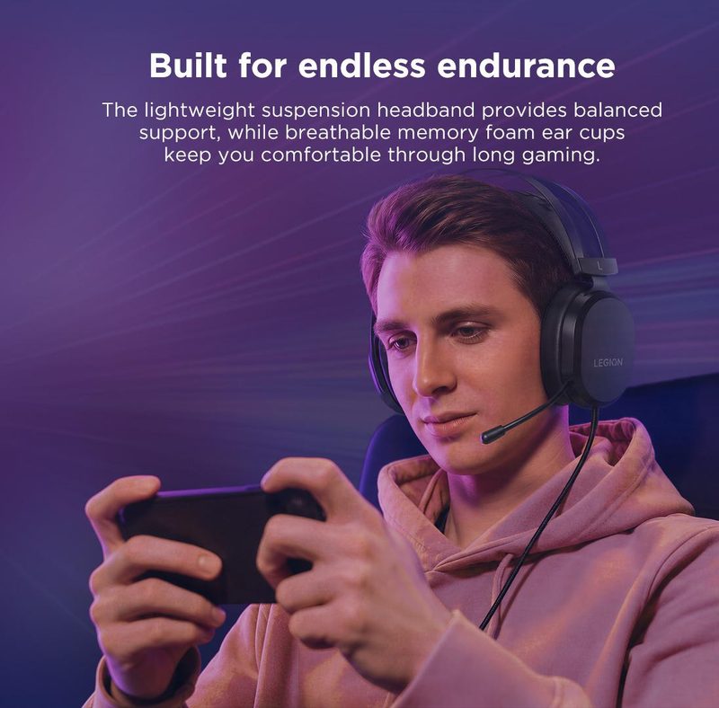 Lenovo GXD1W43661 headphones/headset Wired Head-band Gaming USB Type-A Black
