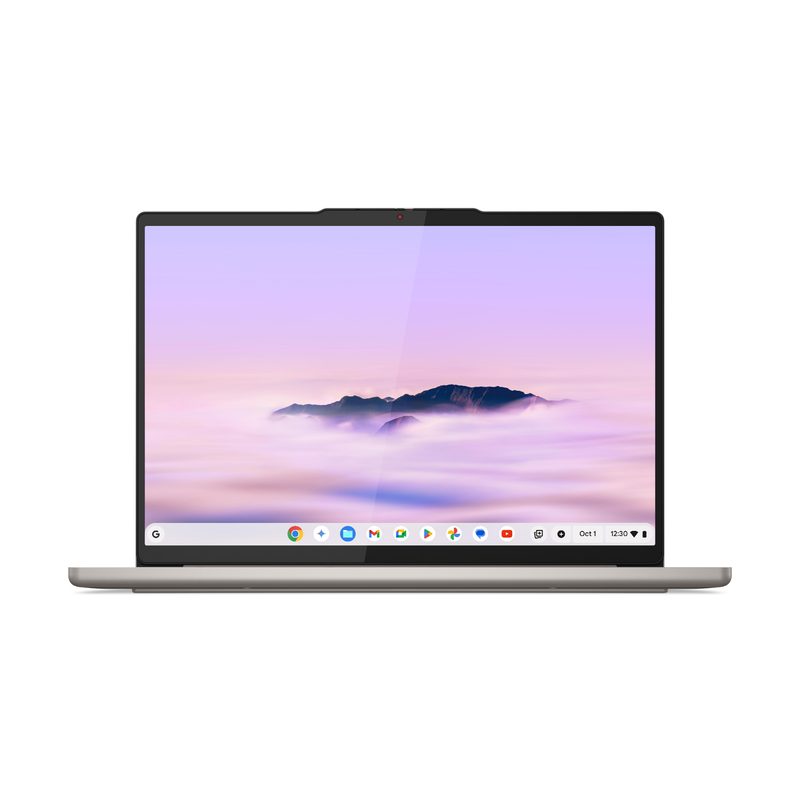 Lenovo Chrome 14M9610 MediaTek Kompanio Kompanio Ultra 910 Chromebook 35.6 cm (14") Touchscreen WUXGA 16 GB LPDDR5x-SDRAM 256 GB UFS Wi-Fi 7 (802.11be) ChromeOS Seashell (colour) Nordic