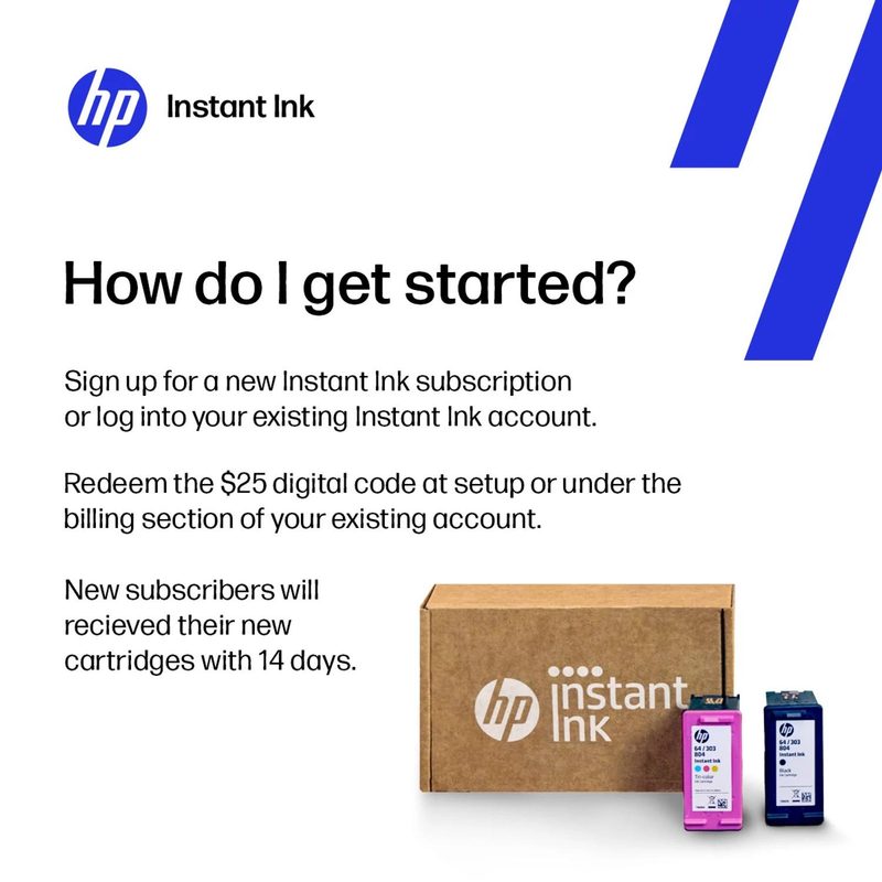 HP Instant Ink US 25USD Store NP Code