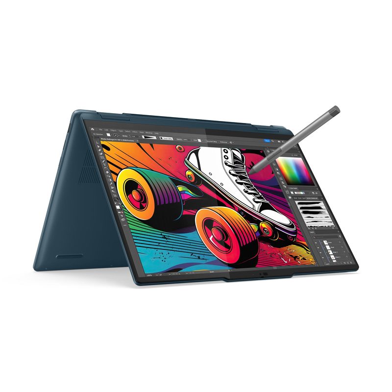 Lenovo Yoga7 2in1 i5 16GB 512GB W11H Intel Core Ultra 5 125U Laptop 35.6 cm (14") SSD Intel Iris Xe Wi-Fi 6E (802.11ax) Windows 11 Home Teal