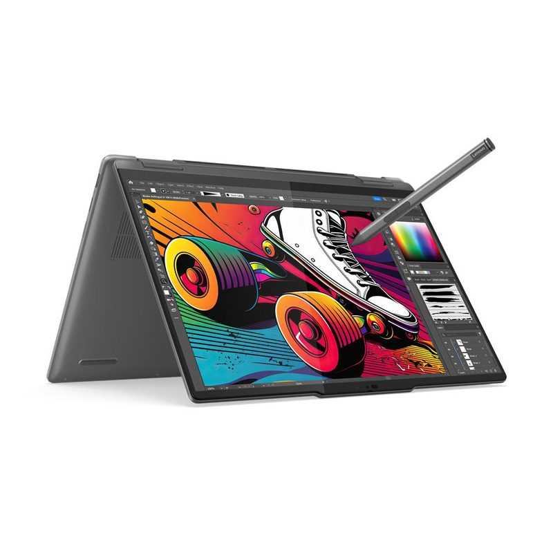 Lenovo Yoga 7 2-in-1 14IML9 Intel Core Ultra 7 155U Hybrid (2-in-1) 35.6 cm (14") Touchscreen WUXGA 16 GB LPDDR5x-SDRAM 1 TB SSD Wi-Fi 6E (802.11ax) Windows 11 Pro Grey US English