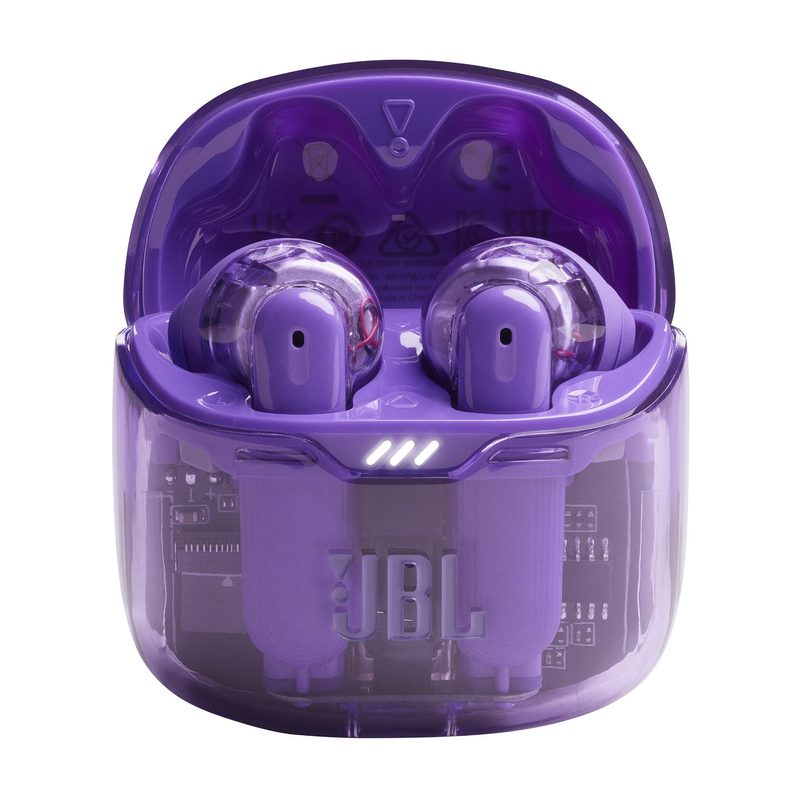JBL Tune Flex Ghost Edition Headset True Wireless Stereo (TWS) In-ear Calls/Music Bluetooth Purple, Translucent