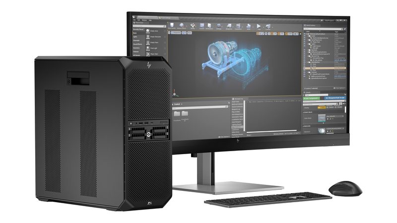 HP Z6 G5 A Wolf Pro Security Edition AMD Ryzen Threadripper PRO 9965WX 64 GB DDR5-SDRAM 1 TB SSD Windows 11 Pro Tower Workstation AI Workstation Black