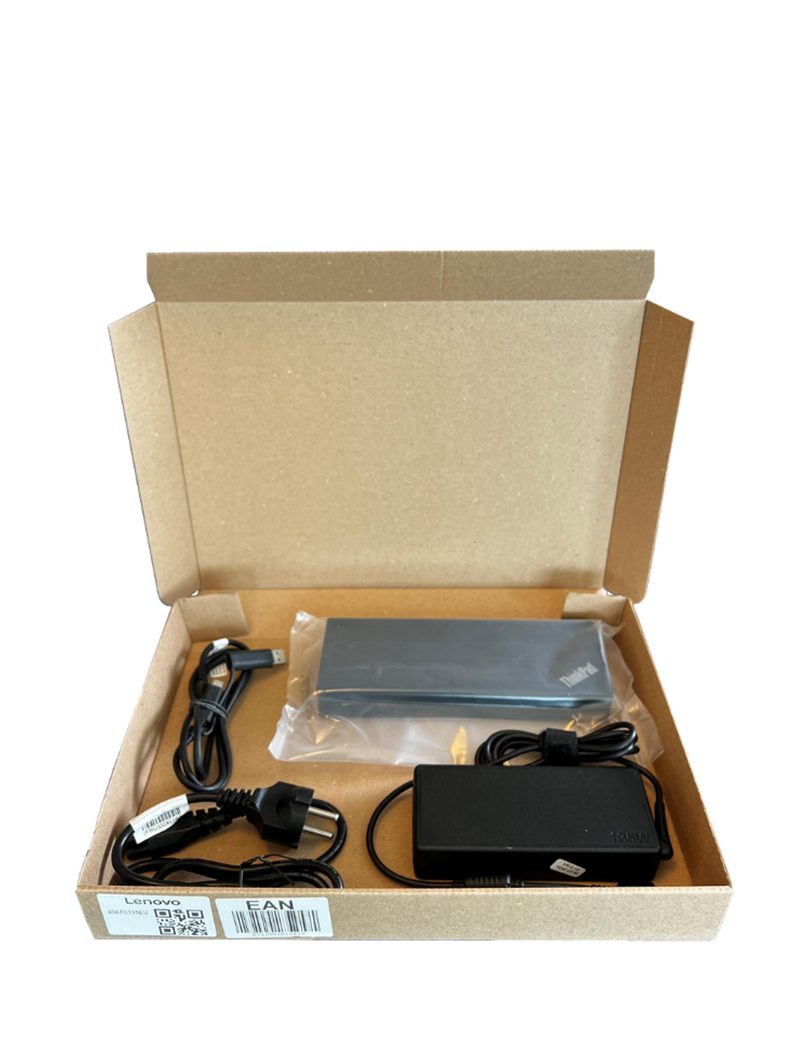 Lenovo ThinkPad USB-C Dock (Refurbished) Hybrid USB-C with USB-A Dock - 2 x HDMI, 2 x DP - GigE Wired Black