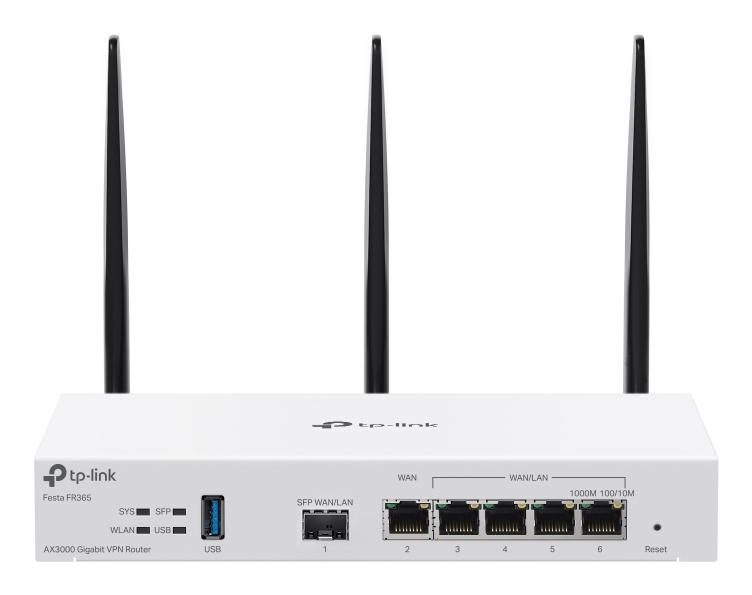 TP-Link FESTA FR365 wireless router Gigabit Ethernet Dual-band (2.4GHz + 5GHz or 2.4GHz + 6GHz) White