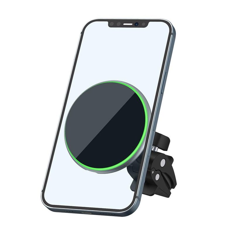 WiWU Liberator Magnetic Wireless Car Charger CH308 15W Magsafe Compatible Universal In-Car Fast Charging