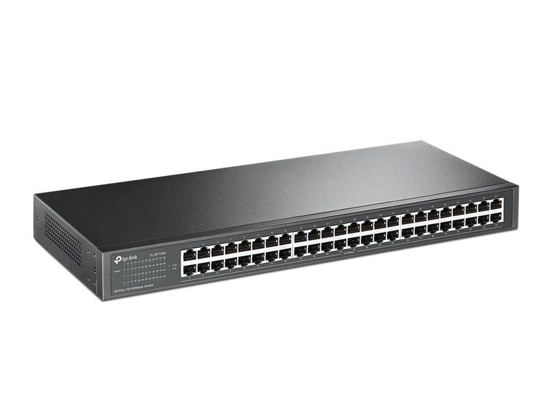 TP-Link TL-SF1048 Unmanaged Fast Ethernet (10/100) 1U Black