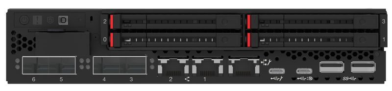 Lenovo ThinkEdge SE350 V2 server Rack (1U) Intel® Xeon® D D-2733NT 2.1 GHz 32 GB DDR4-SDRAM 300 W