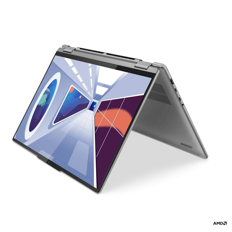 Lenovo Yoga 7 16ARP8 AMD Ryzen™ 7 7735U Hybrid (2-in-1) 40.6 cm (16") Touchscreen WUXGA 16 GB LPDDR5-SDRAM 512 GB SSD Wi-Fi 6E (802.11ax) Windows 11 Home Grey UK English