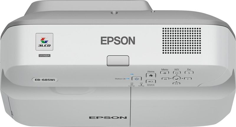 Epson EB-685WI Ultra short throw projector 3500 ANSI lumens 3LCD WXGA (1280x800) White, Grey