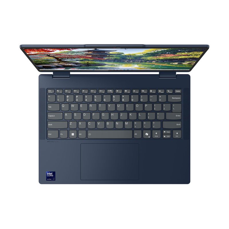 Lenovo IdeaPad 5 2-in-1 14IAL10 Intel Core Ultra 7 255H Hybrid (2-in-1) 35.6 cm (14") Touchscreen WUXGA 16 GB LPDDR5x-SDRAM 1 TB SSD Wi-Fi 6 (802.11ax) Blue Hungarian