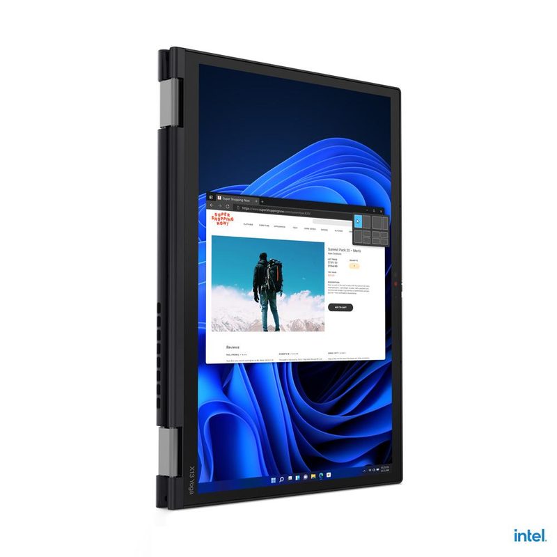 Lenovo ThinkPad X13 Yoga Intel® Core™ i7 i7-1265U Hybrid (2-in-1) 33.8 cm (13.3") Touchscreen WUXGA 32 GB LPDDR4x-SDRAM 512 GB SSD Wi-Fi 6E (802.11ax) Windows 11 Pro Black US English