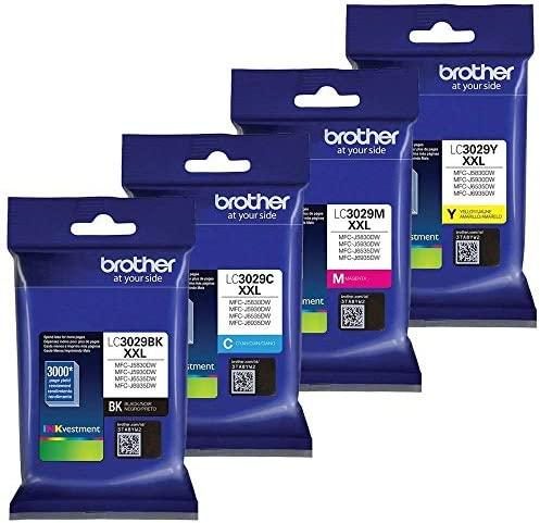 Brother LC-3029XXL Ink Cartridge Set of Black, Cyan, Magenta, Yellow in Retail Packing