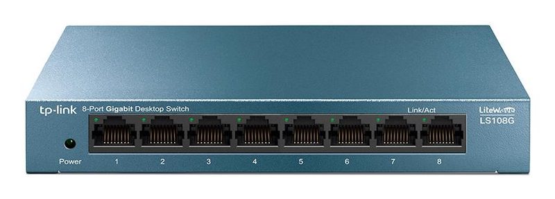 TP-Link LS108G(UN) network switch Unmanaged Gigabit Ethernet (10/100/1000) Blue