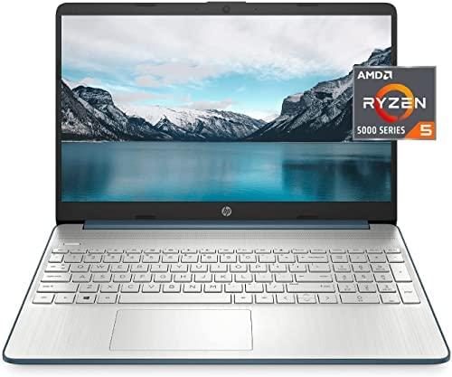 HP Ultra-Thin and Light Laptop, 15.6″ FHD IPS Display, AMD Ryzen 5 5500U ( Beats i7-1065G7), Up to 4.0GHz, Webcam, HP Fast Charge, Type-C, 9 hr Battery Life, HDMI, Win 11 (16GB RAM | 512GB SSD)