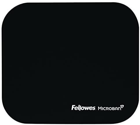 Fellowes 5933901 Mouse Pad w/Microban, Nonskid Base, 9 x 8, Black (FEL5933901), 8″ x 9″ x 0.1″