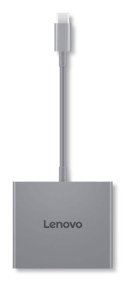 Lenovo GX91R64790 laptop dock/port replicator Wired USB 3.2 Gen 1 (3.1 Gen 1) Type-C Grey