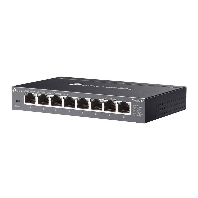 TP-Link Omada DS108G-M2 network switch Unmanaged 2.5G Ethernet (100/1000/2500) Black